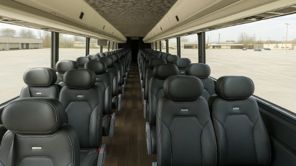 Interior of Charter Bus Company Green Bay's 25 Passenger Minibus in Green Bay