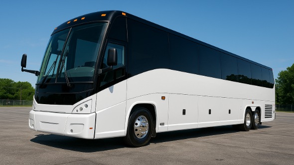 Exterior of Charter Bus Company Green Bay's 47 Passenger Charter Bus in Green Bay