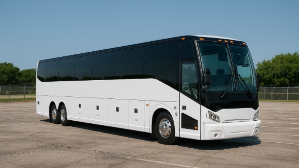 Exterior of Charter Bus Company Janesville's 50 Passenger Party Bus in Janesville