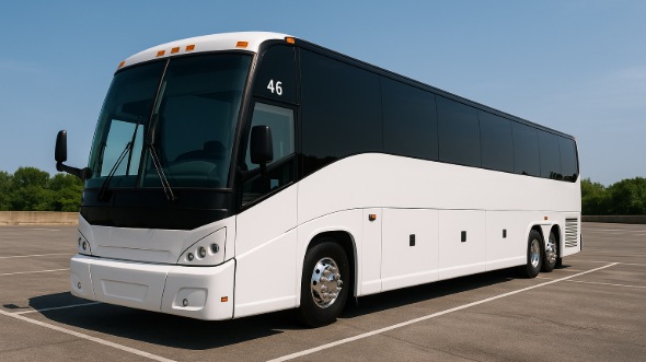 Exterior of Charter Bus Company West Allis's 50 Passenger Party Bus in West Allis