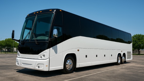 Exterior of Charter Bus Company Green Bay's 54 Passenger Charter Bus in Green Bay