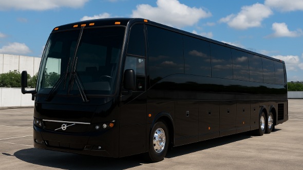 Exterior of Charter Bus Company Green Bay's 55 Passenger Charter Bus in Green Bay