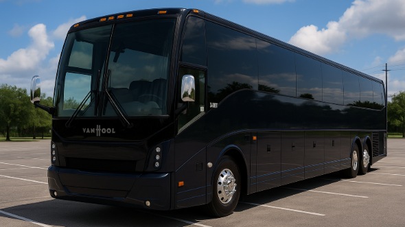 Exterior of Charter Bus Company Green Bay's 56 Passenger Charter Bus in Green Bay