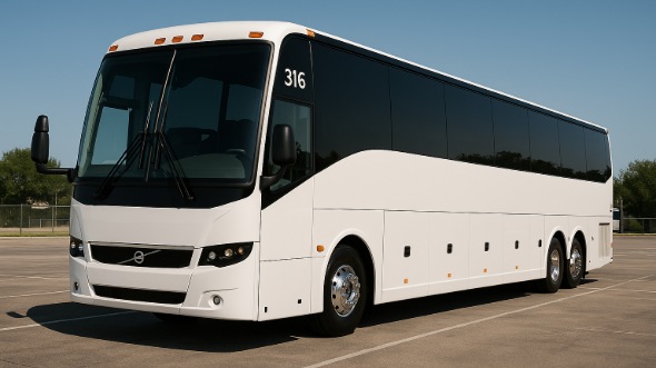 Exterior of Charter Bus Company Green Bay's ADA Charter Bus in Green Bay
